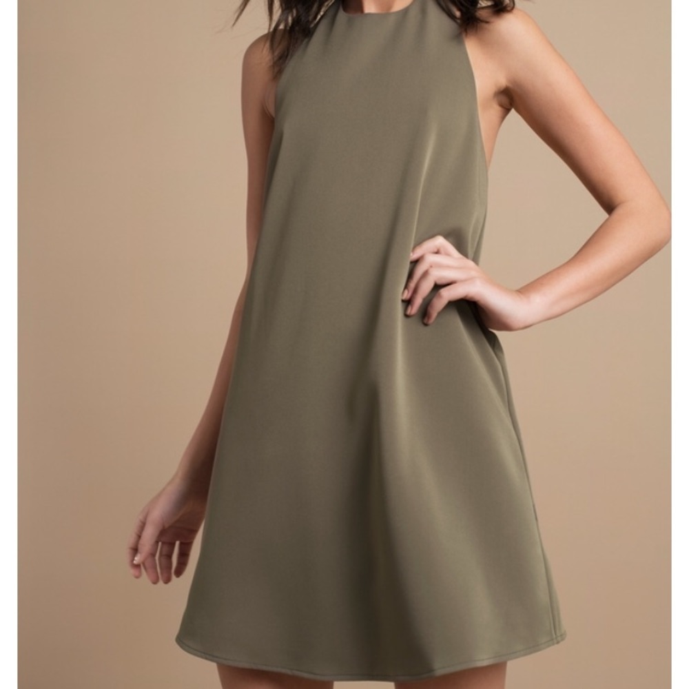 Tobi Olive Shift Dress